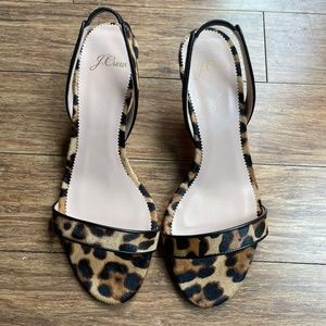 J. Crew Leopard Slingback